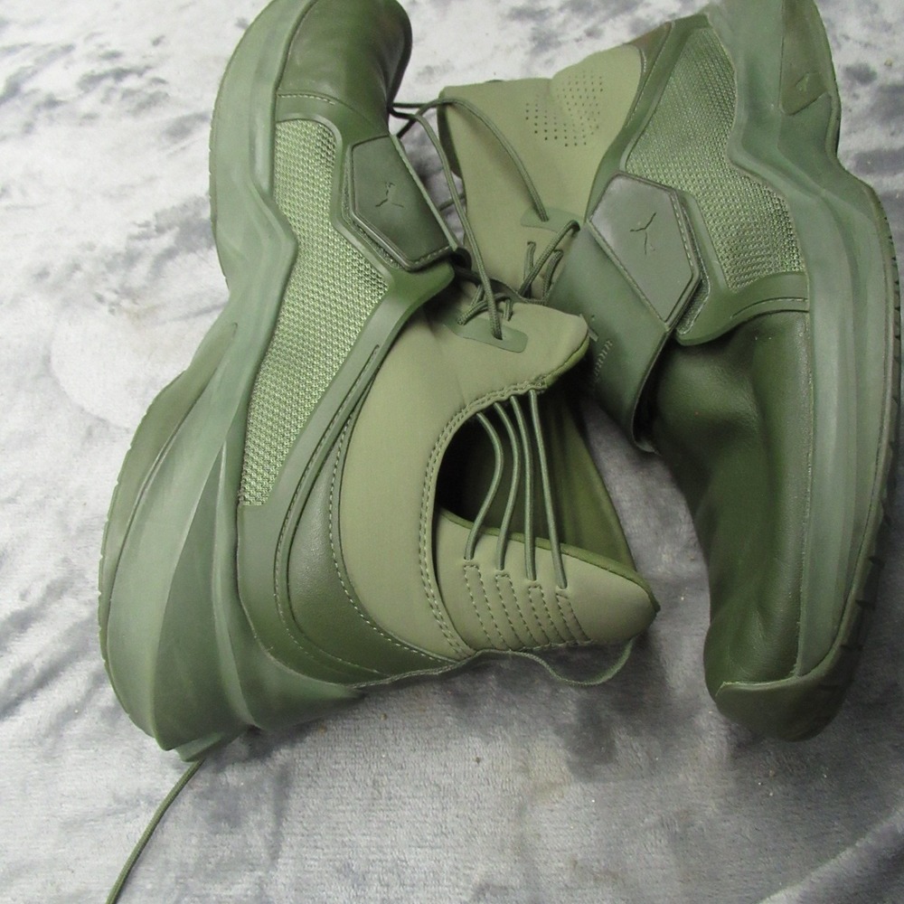 Puma Fenty by Rihanna Shoes Mens 13 Cypress Green Hi Top Sneakers Basketball Gym - Picture 6 of 14